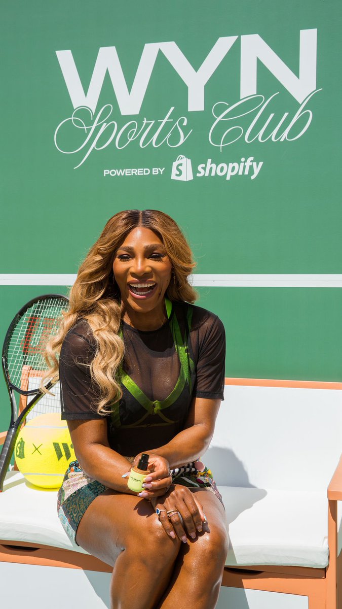 bloh's tweet photo. Serena Williams has mastered the art of creating unforgettable experiences for her fans. Off the court, she's a powerhouse entrepreneur — love the @Shopify x @WynBeauty pop-up at Lighthouse Venice this weekend! https://t.co/wtm6pkynd6