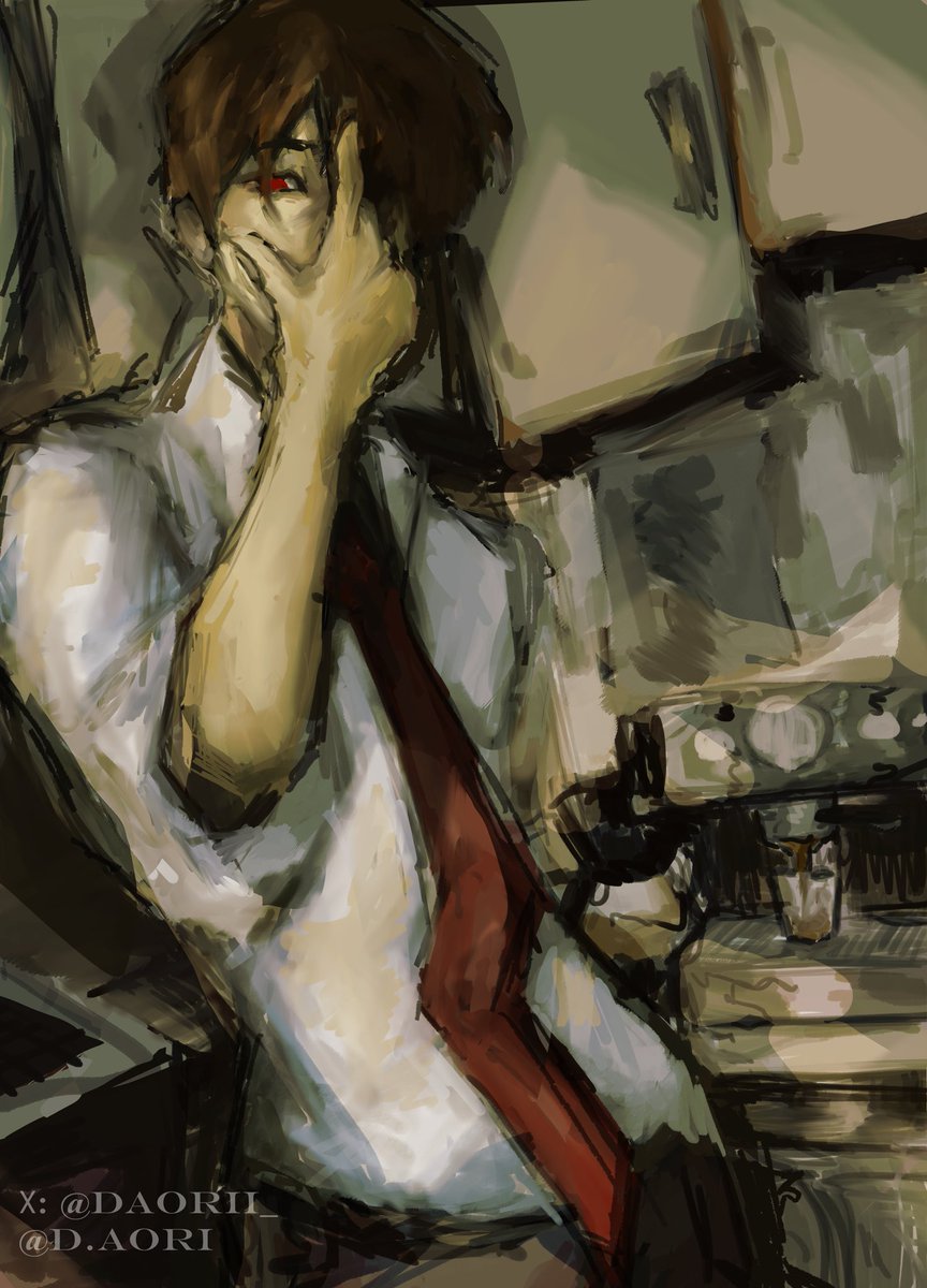 Daorii_'s tweet photo. Light took 4 hours to draw #lightyagami #Deathnote #CLIPSTUDIO https://t.co/oGOhqBX5kj