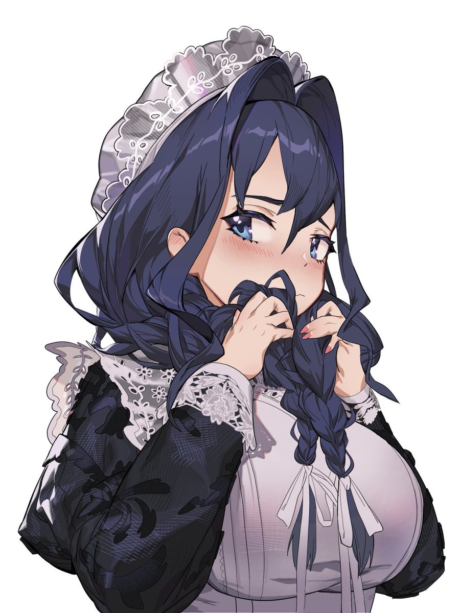 yutsu06's tweet image. Maid Kronii 💙
#kronillust  #Maid4U