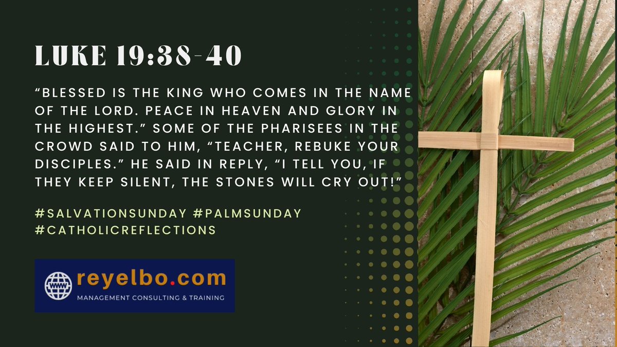 Rey_Elbo's tweet image. Apr 13, 2025 #SalvationSunday #catholicreflection #PalmSunday