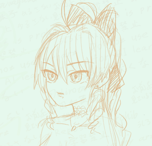 「落書き 悪役令嬢描きたいのにキャバ嬢になるのであった」|白田わがし(天才)のイラスト