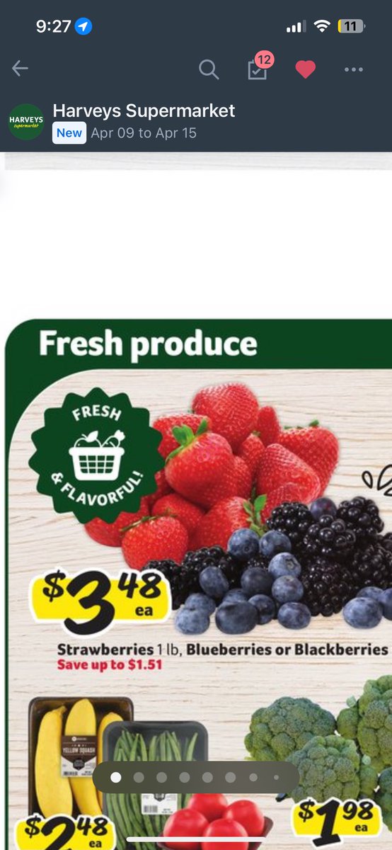 RaiderGuidance's tweet photo. @TONYxTWO I have never seen strawberries in Florida for $1.94 this year. Current flyer shows them at $3.48 US on sale (save $1.51) https://t.co/5LPadQbPeM