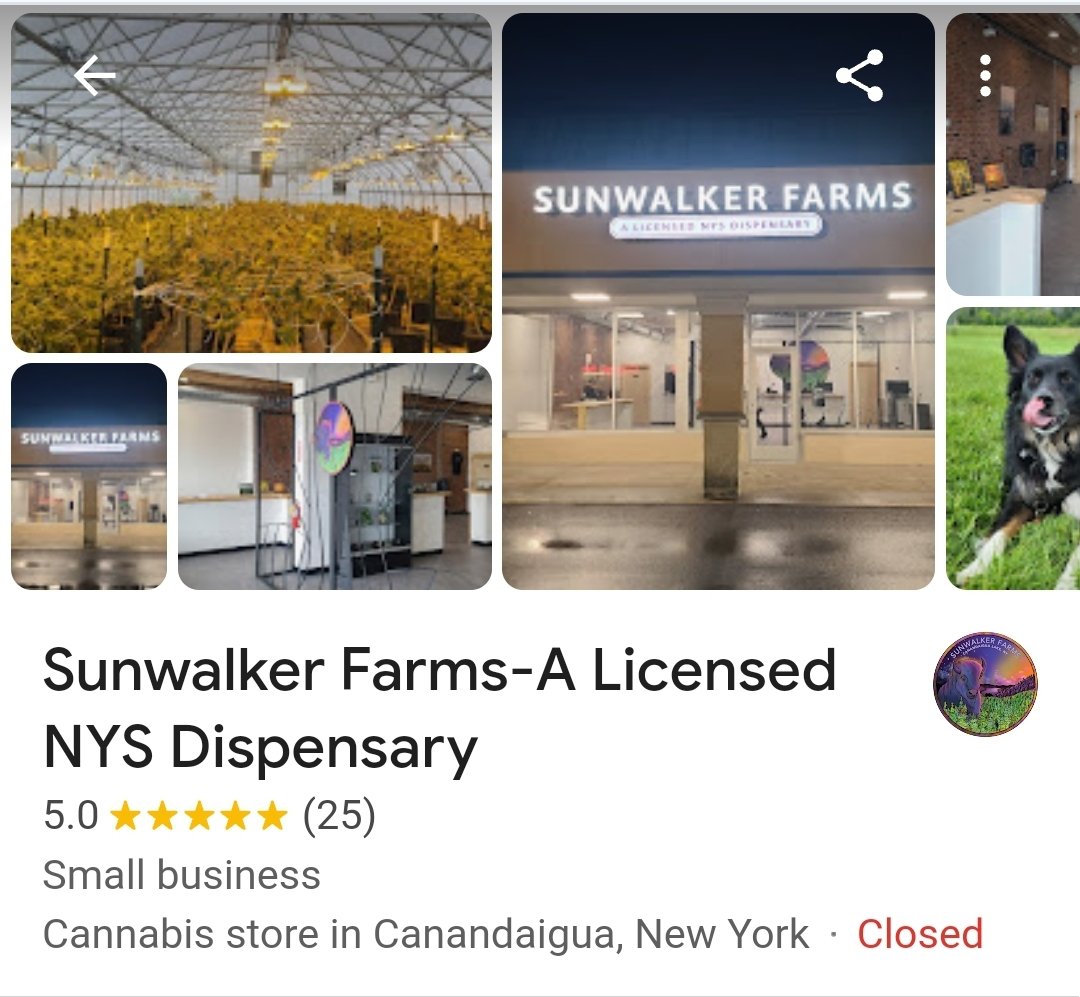 SunwalkerFarms's tweet photo. Please leave a review if you've tried our products or visited our dispo🔥🗽

Sunwalker Farms-A Licensed NYS Dispensary https://t.co/y74lPhkXuk https://t.co/Ras86PMnDN