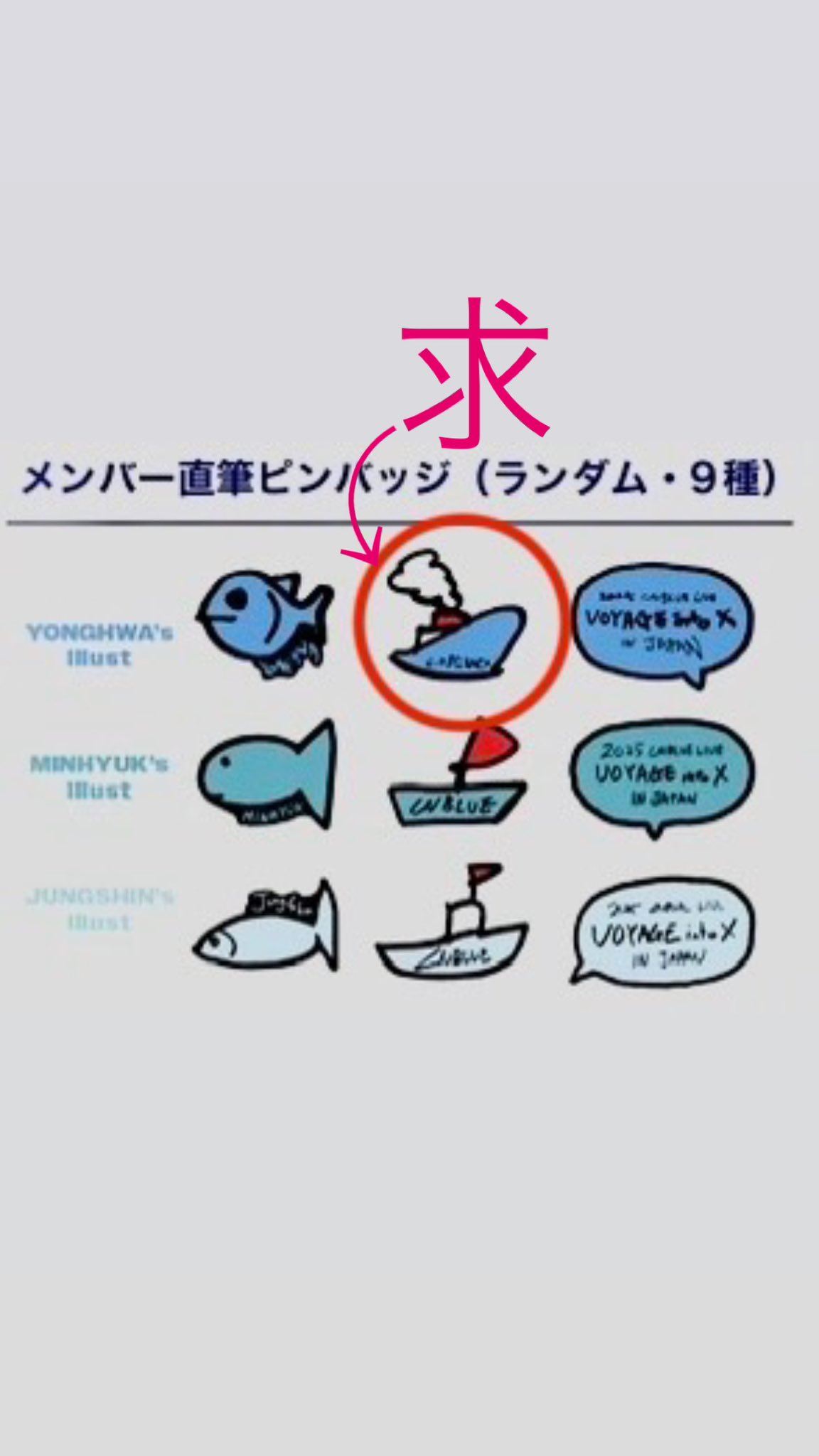 CNBLUE ピンバッジ VOYAGEintoX コンプ 2025 CNBLUE LIVE - VOYAGE into X IN JAPAN」オフィシャル
