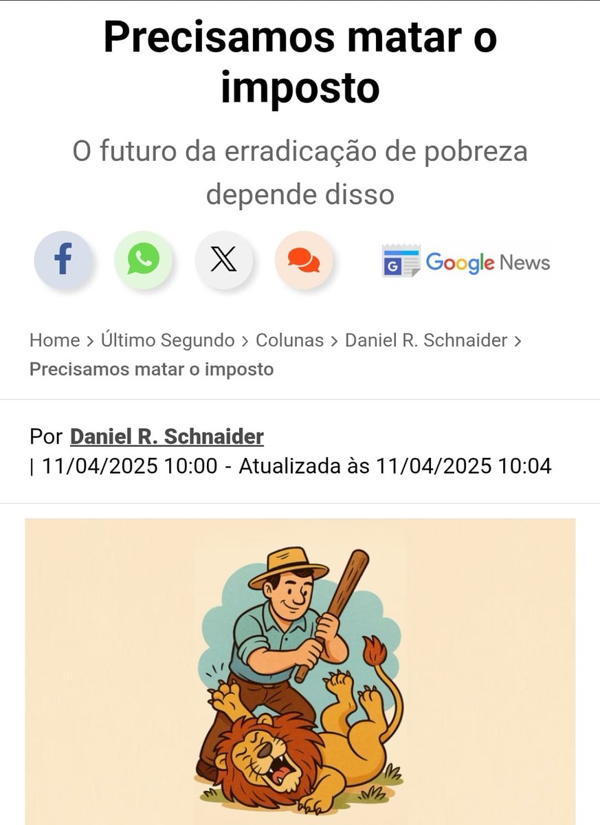 ultimosegundo.ig.com.br/colunas/daniel…   O quanto  contraditório pode parecer, que para melhorar a vida de todos nós, e especialmente para eliminar a pobreza no mundo, a solução seria eliminar os impostos. Ignore, por um momento, a questão de se realmente é possível...
