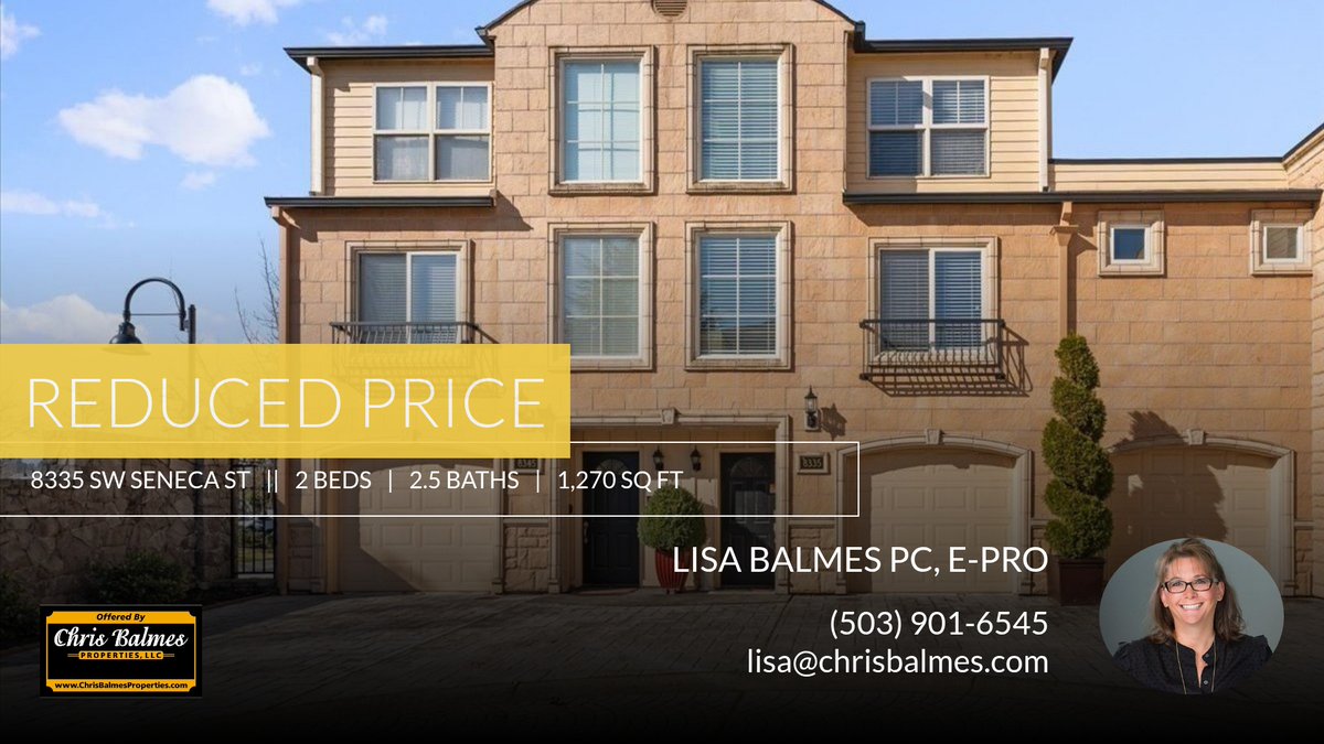 LisaBalmes's tweet photo. 📍 Reduced Price 📍 This recently reduced home at 8335 Sw Seneca St in Tualatin won't last long, so, don't wait to set up a showing! Reach out here or at (503) 901-6545 for more information!

Lisa Balmes PC, e-PRO
Chris Balmes Prop... https://t.co/S7Ntrq2ec2 https://t.co/mDmTqMixFS