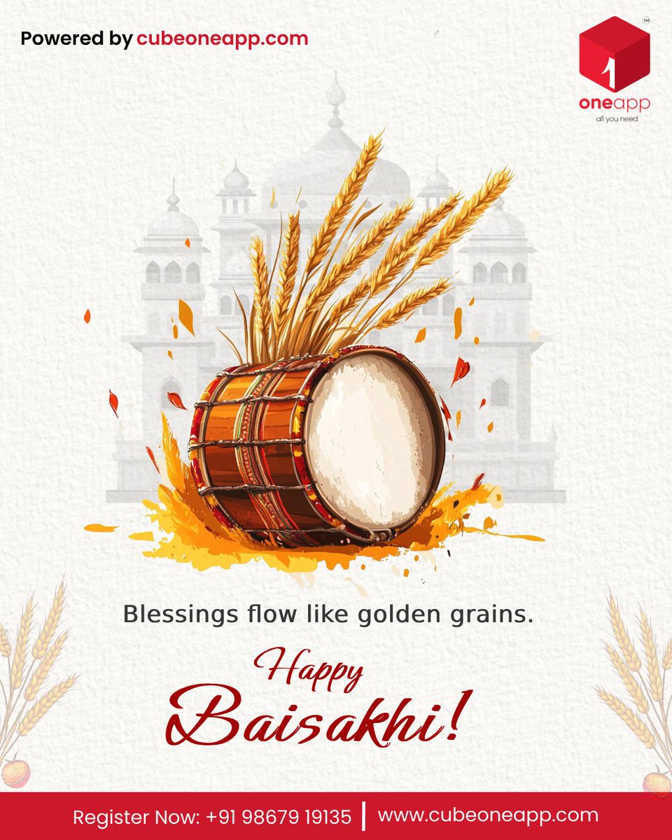 cubeoneapp's tweet image. Celebrate the vibrant tapestry of culture, harvest, and heritage this Baisakhi. Happy Baisakhi! 🎉🌾🧡

 #HappyBaisakhi #Baisakhi2025 #HarvestFestival #PunjabiCulture #FestivalVibes #WaheguruBlessings #GratitudeAndGrowth #CulturalCelebration #GoldenHarvest #FestiveSeason