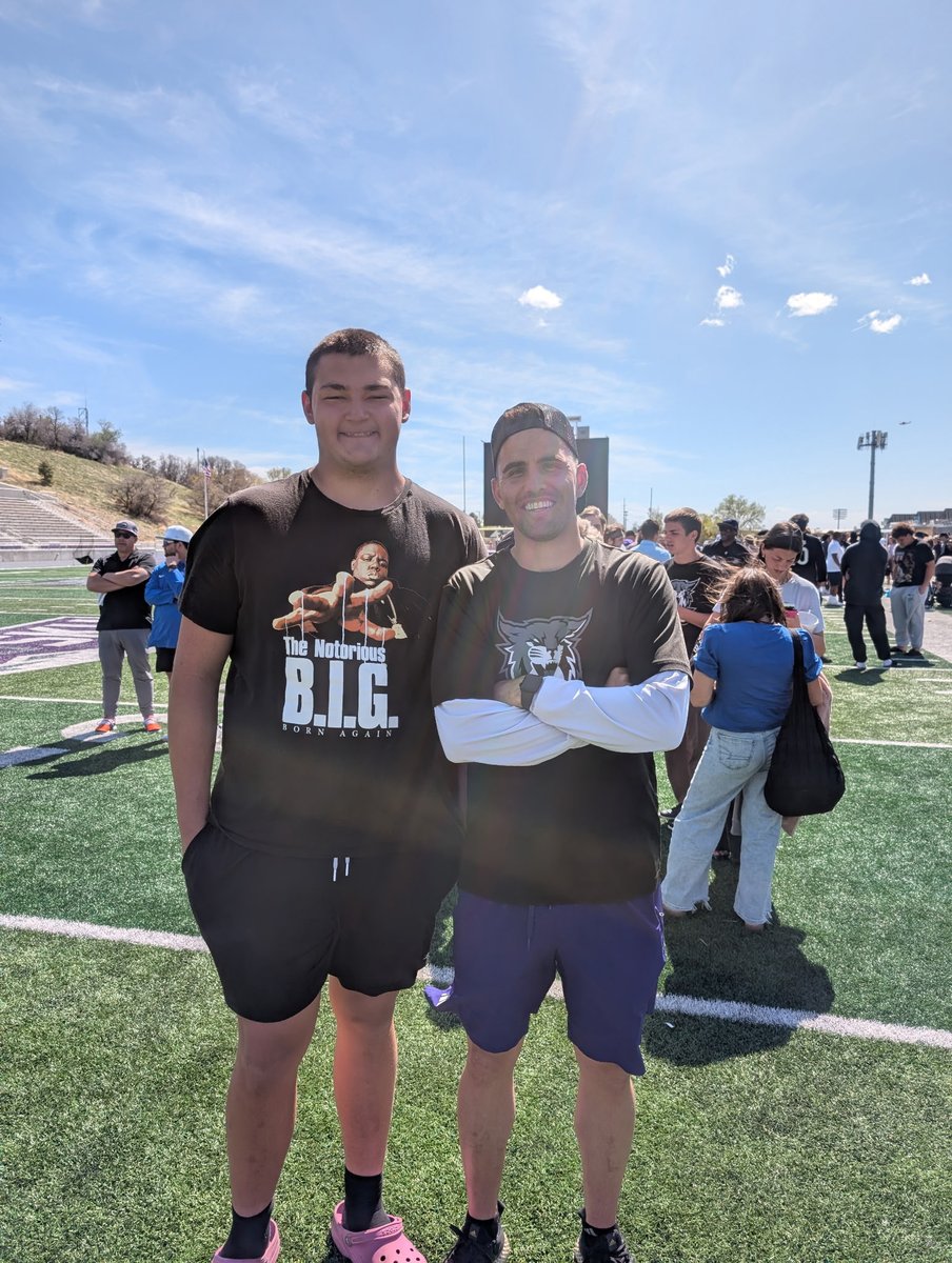 Logan Schuck (@logan_schuck67) on Twitter photo Thanks <a href="/skyler_ridley/">Coach Ridley</a> for inviting me up to <a href="/weberstatefb/">Weber State Football</a> spring game, I had a great time watching the game, and meeting the coaches! Team is looking good!
<a href="/CoachBrentMyers/">Brent Myers</a> <a href="/d_fiefia/">David Fiefia</a>
<a href="/kanuch78/">Powerhouse Training - UT</a> <a href="/LawrenceSanft/">Lawrence Sanft</a> <a href="/BlairAngulo/">Blair Angulo</a> <a href="/Andy_Pham1/">Andy</a> <a href="/altafootball/">Alta Football</a> <a href="/bburdette/">Blake Burdette</a> Thanks <a href="/skyler_ridley/">Coach Ridley</a> for inviting me up to <a href="/weberstatefb/">Weber State Football</a> spring game, I had a great time watching the game, and meeting the coaches! Team is looking good!
<a href="/CoachBrentMyers/">Brent Myers</a> <a href="/d_fiefia/">David Fiefia</a>
<a href="/kanuch78/">Powerhouse Training - UT</a> <a href="/LawrenceSanft/">Lawrence Sanft</a> <a href="/BlairAngulo/">Blair Angulo</a> <a href="/Andy_Pham1/">Andy</a> <a href="/altafootball/">Alta Football</a> <a href="/bburdette/">Blake Burdette</a>