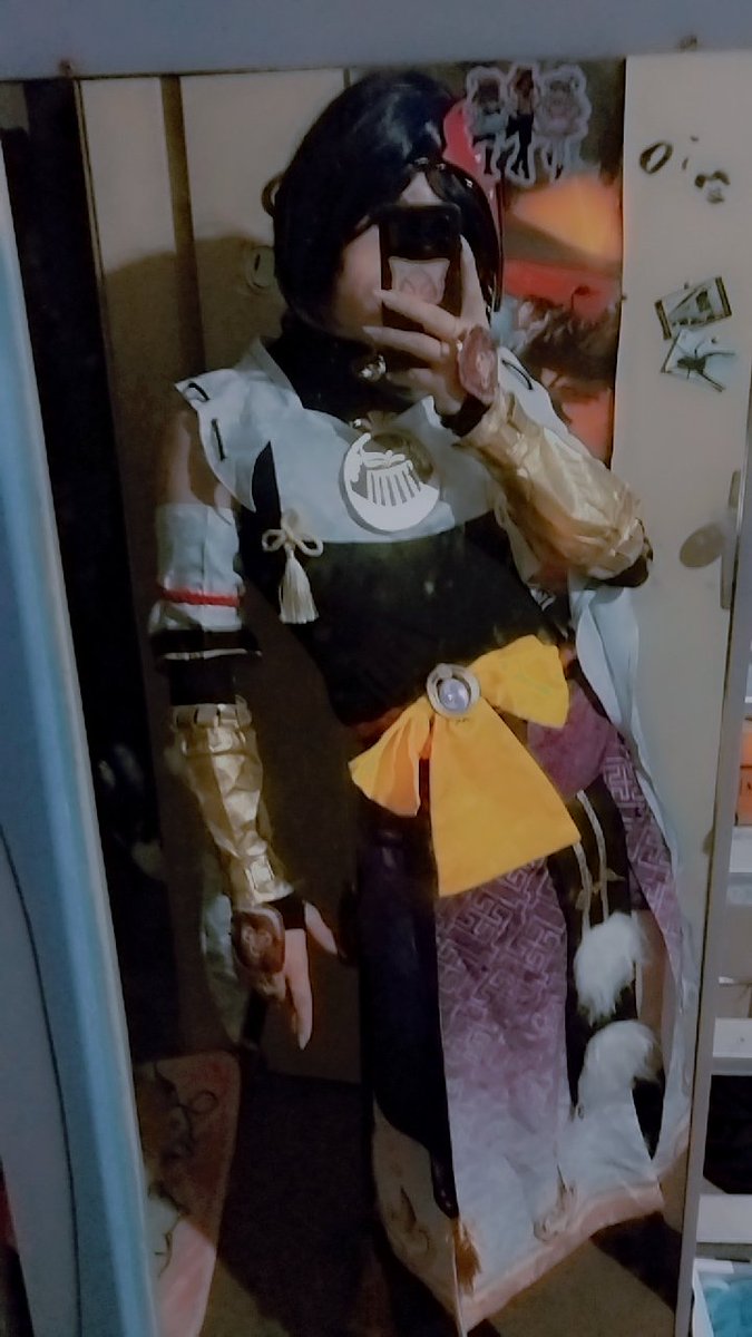 npchrix's tweet photo. Kujou Sara - Genshin Impact 
ela não estava na lista de "cosplay para fazer", mas por um acaso o cosplay ocorreu, mas ainda tem coisa pra melhorar nele.
cosplay usado no upabc desse fim de semana. 

#kujousara #genshinimpact #upabc https://t.co/I6S5JoPK1M