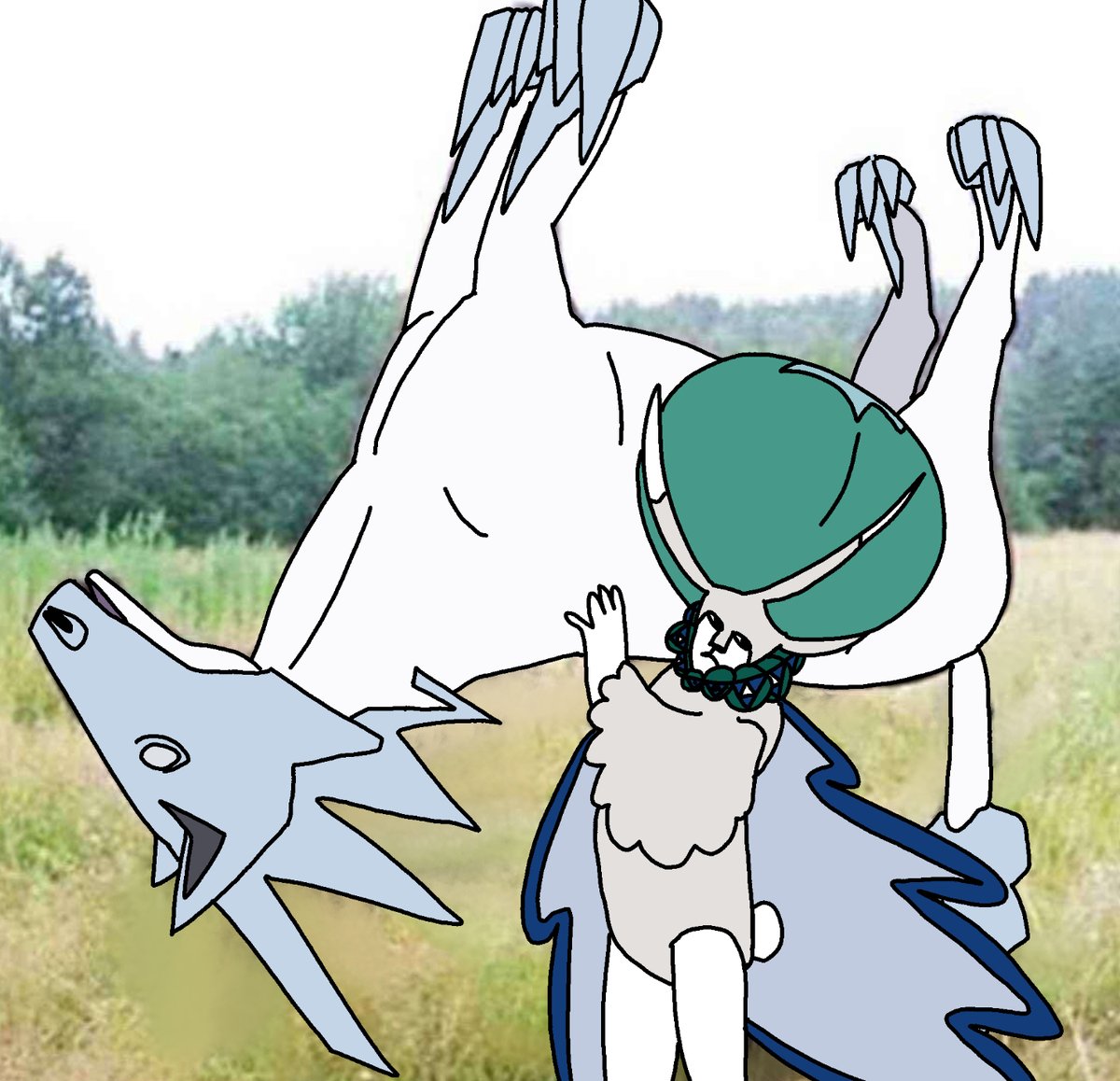 2230yt's tweet photo. Calyrex having to carry his dumbass horse around every time a move paralyzes it https://t.co/yLnxkt40cA