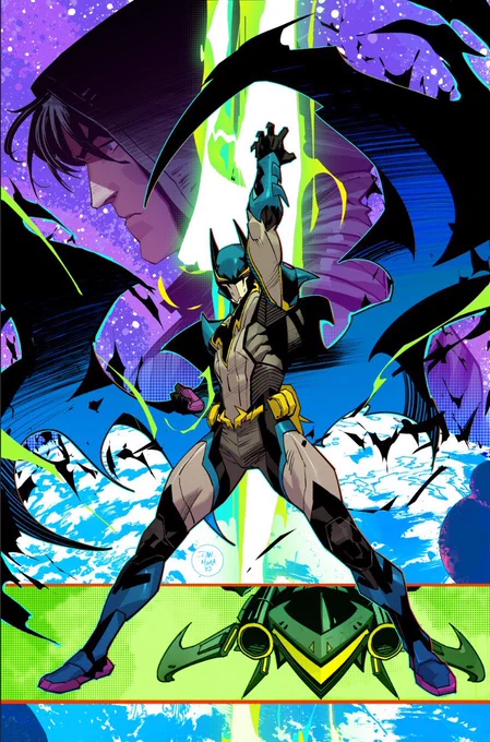 We are finally doing our tokusatsu Batfamily, Immortal legend Batman, out in August 2025, Im doing covers, designs and the back-ups. Kyle Higgins, Mat Groom, Erica D'urso, Igor monti,  Beca Carey 