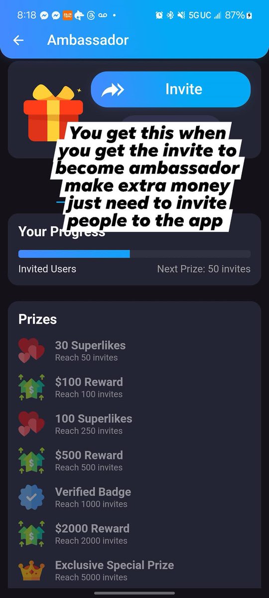 New social media app get paid to post do engagement become ambassador get paid extra invites.waveful.app/uXCq