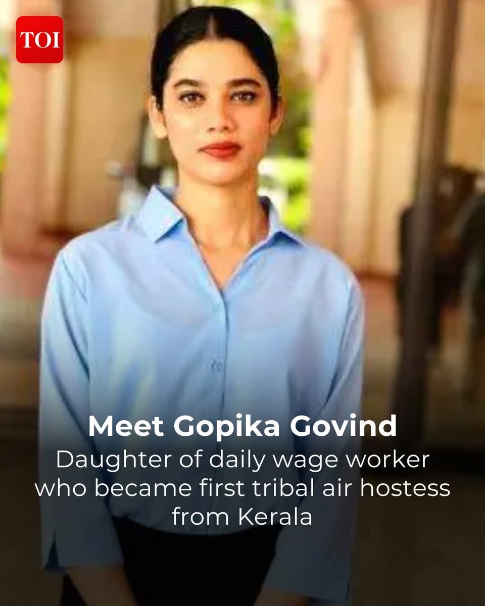 minicnair's tweet image. Gopika Anand- Salute!
The first tribal air hostess from Kerala.