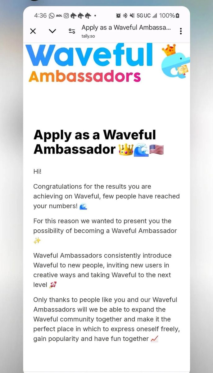New social media app get paid to post do engagement become ambassador get paid extra invites.waveful.app/uXCq