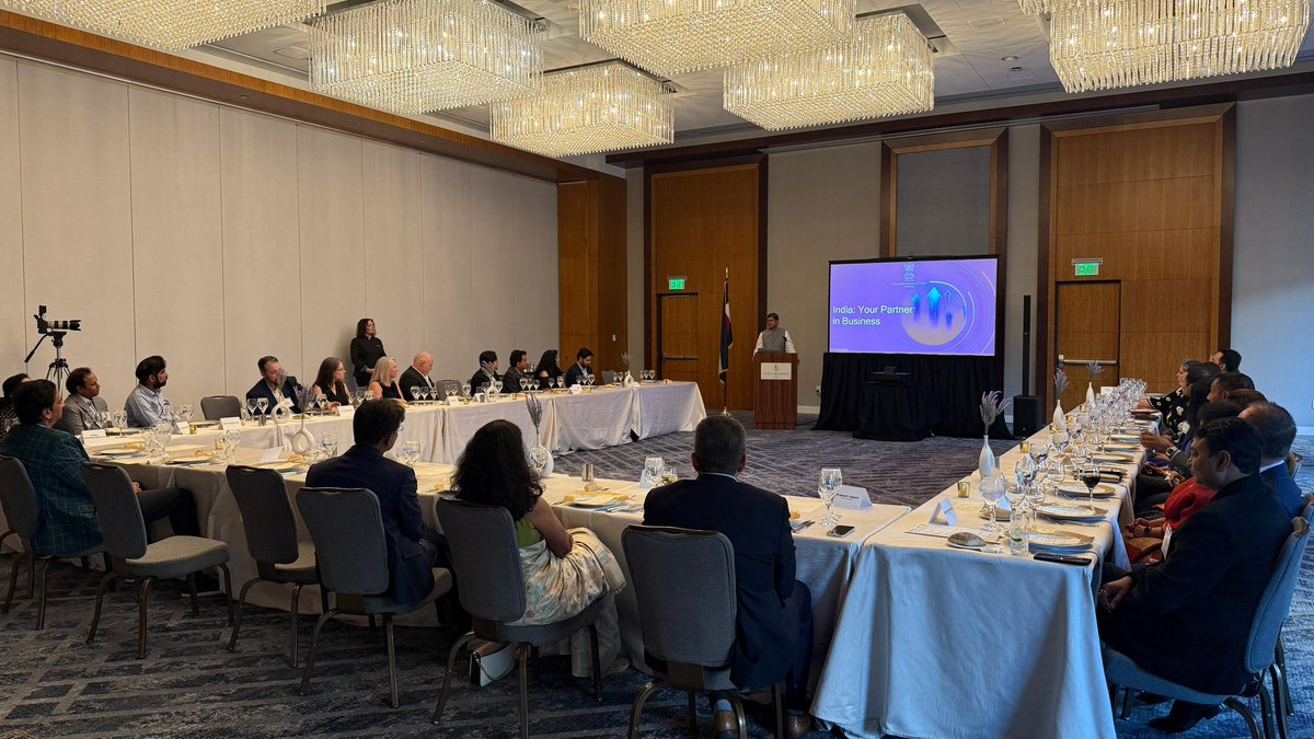 cgihou's tweet photo. Delighted to join the Roundtable on ‘Strengthening Partnerships with India’ organized by @CityofDenver & @D4Insight. Highlighted India’s dynamic growth trajectory, ease of doing business in and with India, and emerging opportunities for collaboration across diverse sectors. There is immense potential for deeper economic engagement between India and the region.
#IndiaUS #EconomicPartnership