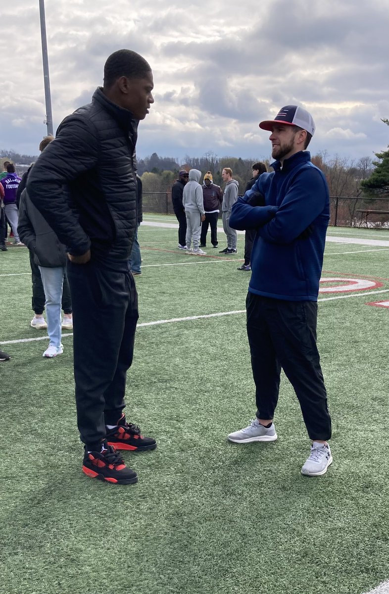 Thanks to <a href="/RMU_Football/">RMU Football</a> for inviting me to watch the Spring Game. Great to talk to <a href="/CoachFrenchFB/">John French</a> <a href="/Coach_Troy_R/">Troy Rothenbuhler</a> and <a href="/80sCane57/">Bernard Clark Jr</a>