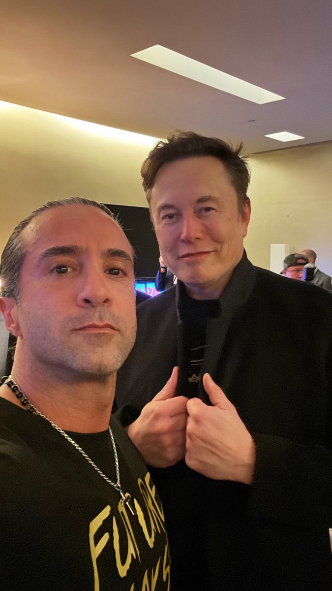 I ran into this random guy at UFC 314. Apparently, he’s into rockets or something? 🚀 <a href="/elonmusk/">Elon Musk</a>