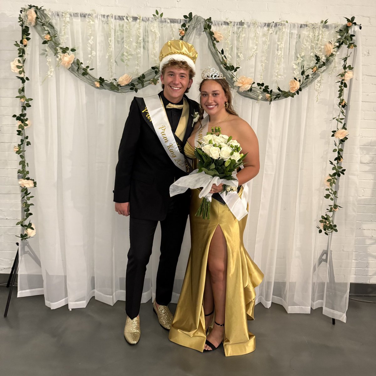 Congratulations to the 2025 Prom Queen and King, Nick Woodburn and Bennie Leffler!
