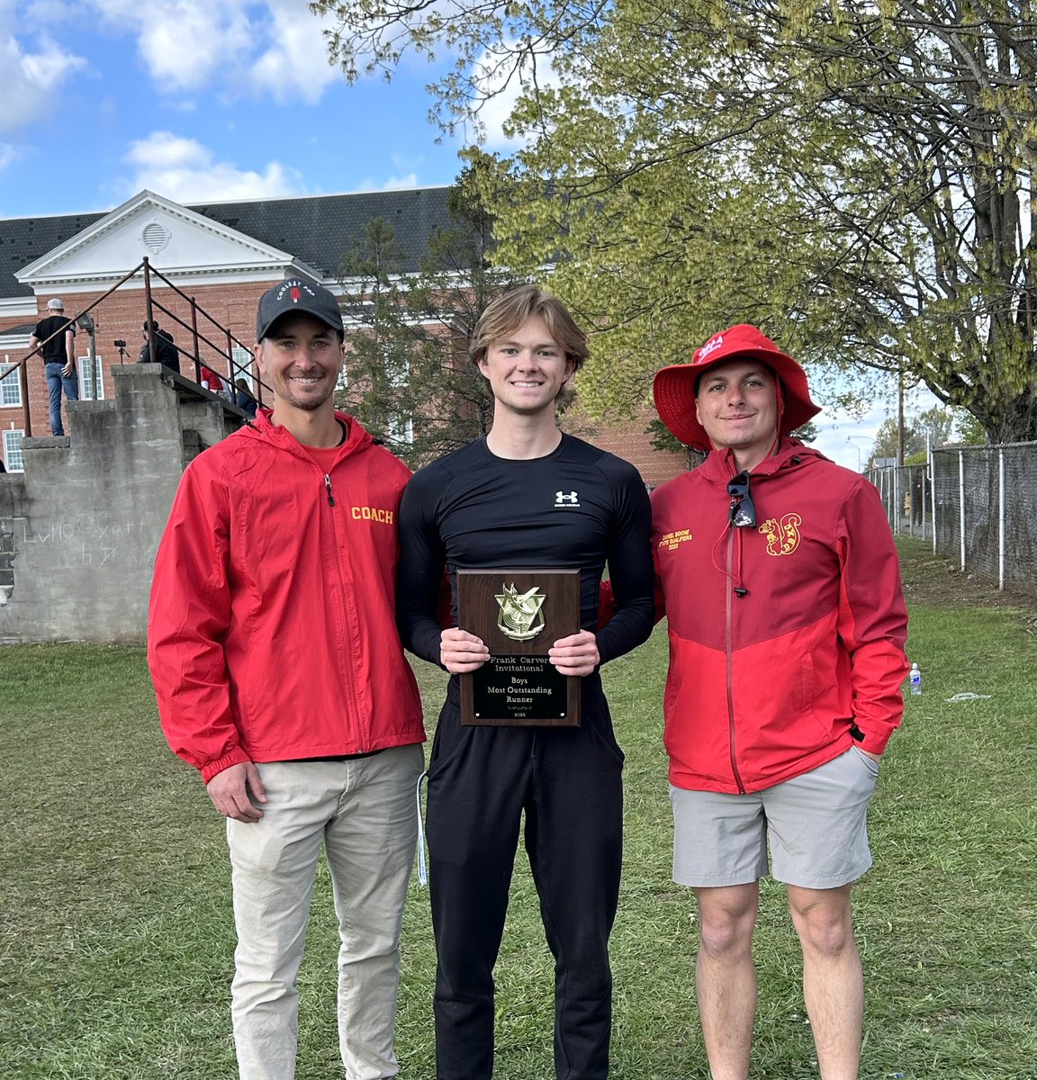 Great day for Boone sprinters and jumpers at the Frank Carver Invitational, many PR’s. <a href="/evan_tomlinson3/">Evan Tomlinson</a> got the outstanding runner award and a meet record in the 200 of 21.64. Riley Burns medaled in high jump and Dillon Murphy medaled in triple jump!