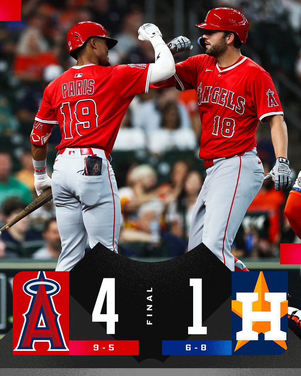MLB's tweet photo. The @Angels continue their hot start by picking up a road win in Houston! https://t.co/k0ki1v5jx6