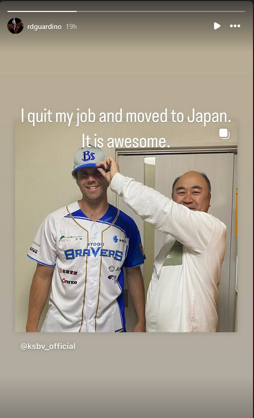 Arty Kaye (@artykaye) on Twitter photo Yo, <a href="/picklesbaseball/">Portland Pickles</a> Y'all need to update the "Pickles in the pros" section of the Pickles website.... Ryan Guardino Now playing in Japan! Yo, <a href="/picklesbaseball/">Portland Pickles</a> Y'all need to update the "Pickles in the pros" section of the Pickles website.... Ryan Guardino Now playing in Japan!