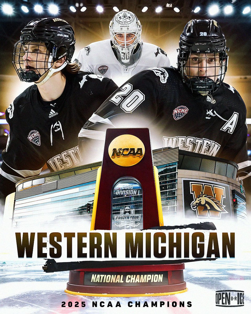 FIRST NATIONAL CHAMPIONSHIP APPEARANCE ✅
FIRST NATIONAL CHAMPIONSHIP WIN ✅

THE WMU BRONCOS WIN THE FIRST NCAA CHAMPIONSHIP IN PROGRAM HISTORY 🏆