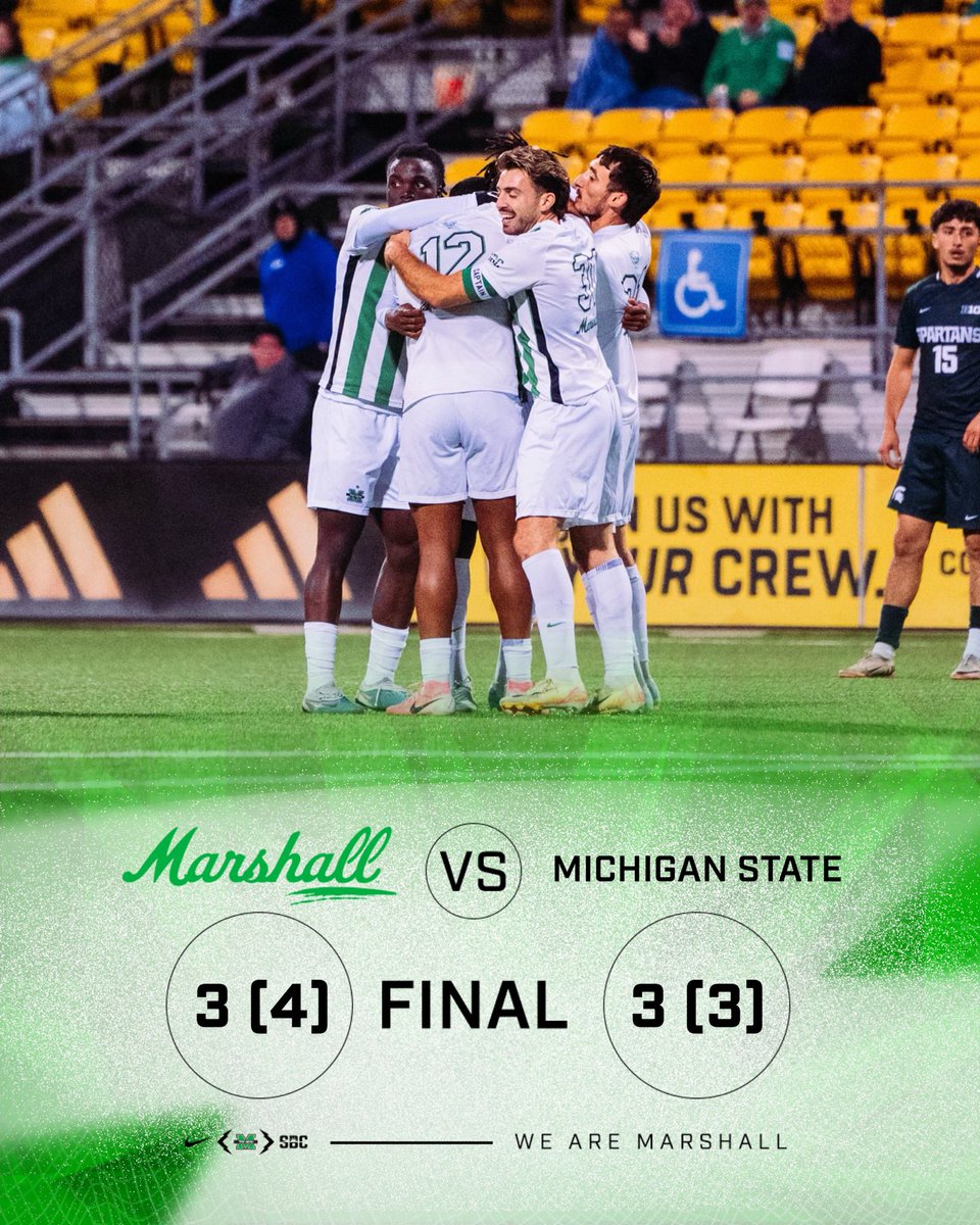 HerdMSoccer's tweet photo. 𝐂𝐎𝐋𝐋𝐄𝐆𝐄 𝐒𝐏𝐑𝐈𝐍𝐆 𝐋𝐄𝐀𝐆𝐔𝐄 𝐂𝐇𝐀𝐌𝐏𝐈𝐎𝐍𝐒 🏆

The Herd wins the penalty shootout 4-3 to win the Championship!

#WeAreMarshall // #CollegeSpringLeague https://t.co/FwHTooOveR
