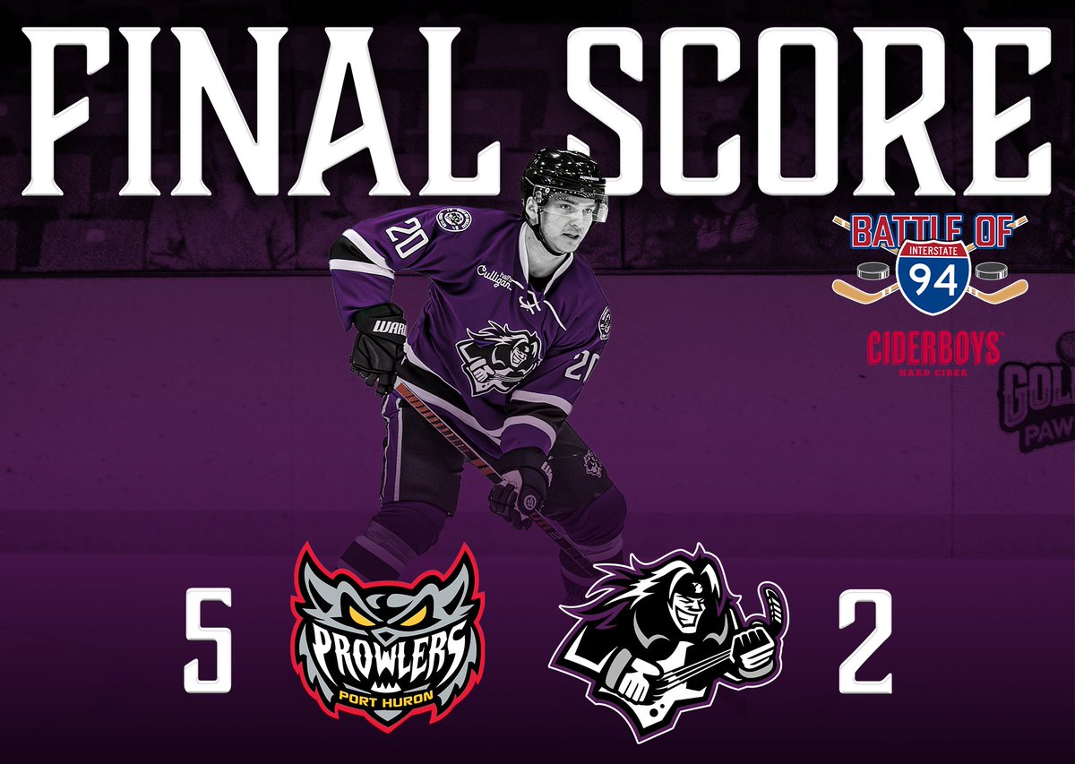We closed out the regular season with a 5–2 loss to the Port Huron Prowlers, but the focus now shifts to the postseason. We’re gearing up for the play-in game on Tuesday—let’s make a push for the playoffs!