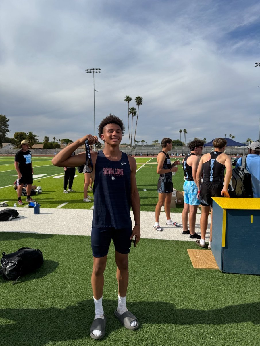 TrentCRich's tweet photo. Got 1st place and PR’d with a 20.9 in the long jump at the 15th Annual Hal Anders Invitational, first year running track and I’ve learned so much! 

Shout out to my football and track coach @CoachPierceII for always being there to guide and support me. Appreciate u coach. https://t.co/t9R6j7qrxh