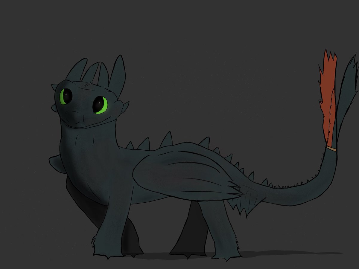 Toothless drawing I did!
#HowToTrainYourDragon #Dreamworks #fanart #Toothless #dragon