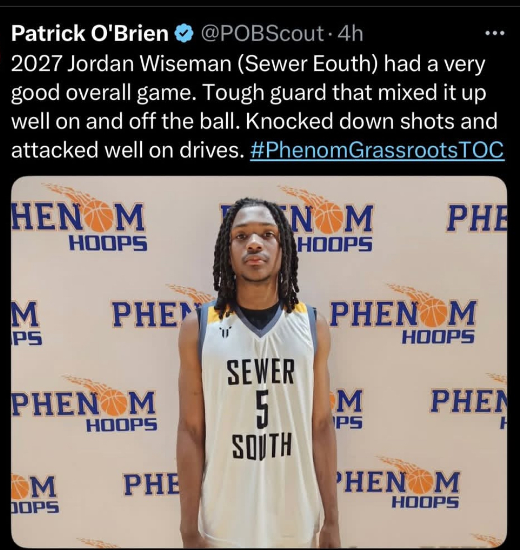 📈Getting better every time he steps on the court. Future is bright👀. Continue to work and stay humble.