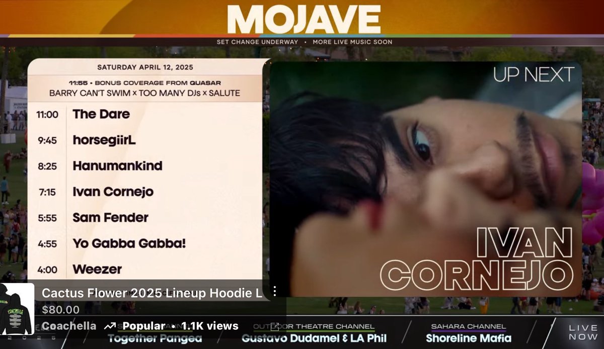 YA CASI SALE IVAN CORNEJO 🔥

#Coachella #Coachella2025 #IVANCHELLA 🤫
