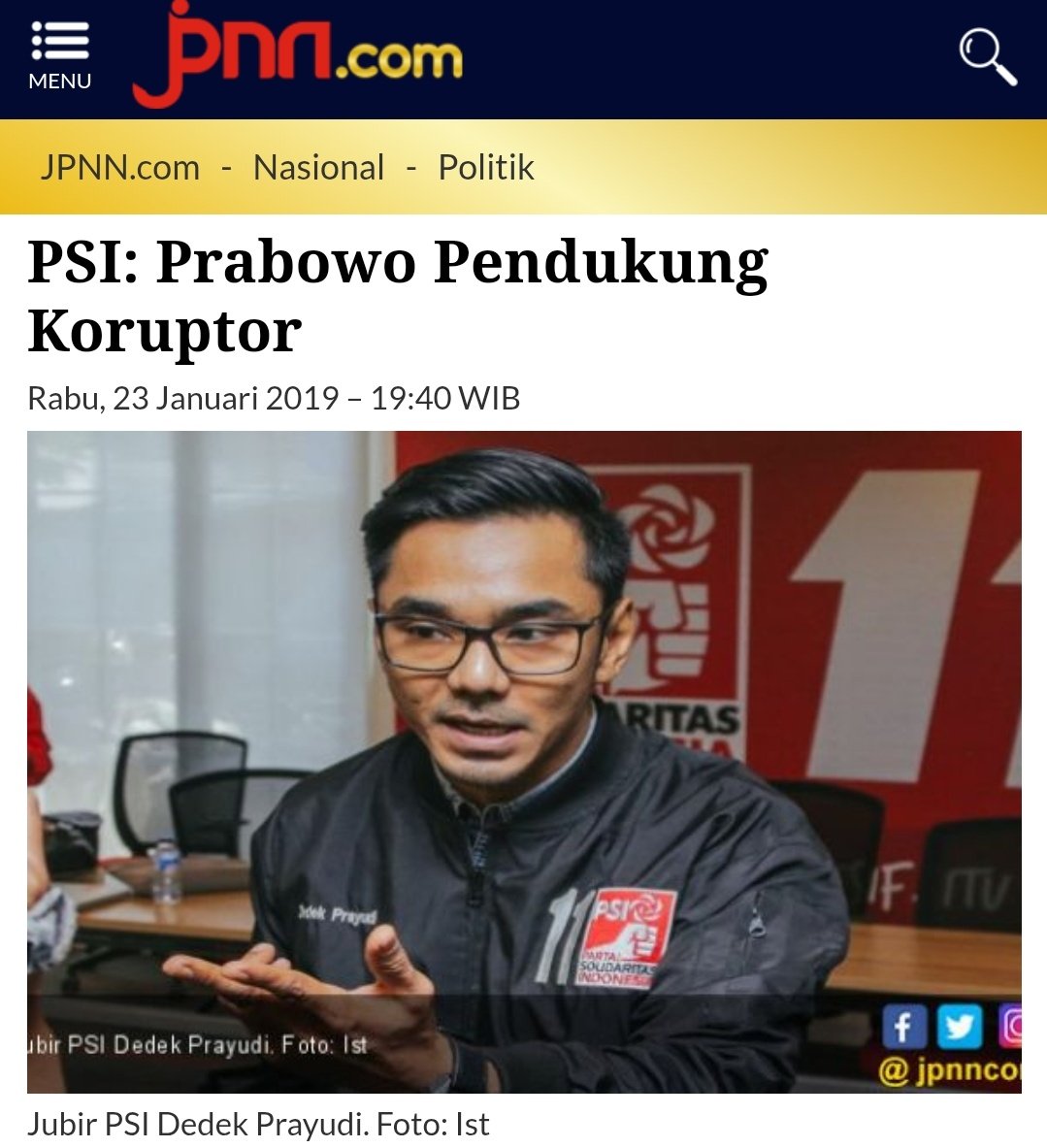 ch_chotimah2's tweet photo. Setelah mengetahui pendapat Prabowo soal perampasan aset koruptor dan hukuman mati unk koruptor, omongan mas @Uki23 ini ternyata terbukti benar.

Jadi pertanyaan, bgmn rasanya skrng jadi penjilat pendukung koruptor?😊

PSI: Prabowo Pendukung Koruptor.
https://t.co/vH0zqWI6to https://t.co/qTgYnR65u5