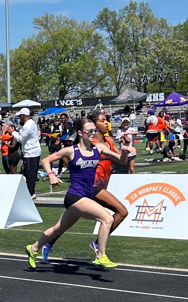 Congrats to this kid!! Personal best: both 800m &amp; 1600m today.  😮 🙌 3rd of 44 1600m (5:20.7) in Memphis TN! Practice pays off!  The <a href="/goodr/">goodr</a>  glasses in team color are 🔥!!!! <a href="/MountStMaryLR/">Mount St. Mary</a>