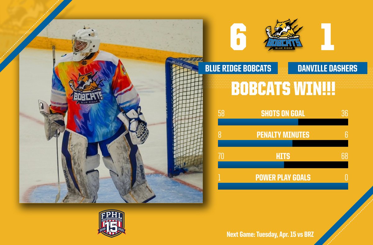 BRBobcatsHKY's tweet photo. Won Not Done!! See you all Tuesday in Roar County for Playoff hockey!!!
#ThisIsRoarCounty #NoQuit #WonNotDone #HitachiEnergyArena https://t.co/zdJeTif3ME