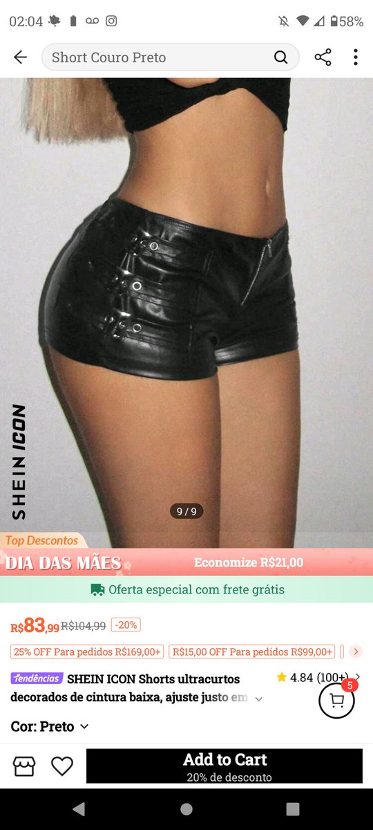 phantasmagores's tweet image. gentw acabei de achar o short do Sena na shein