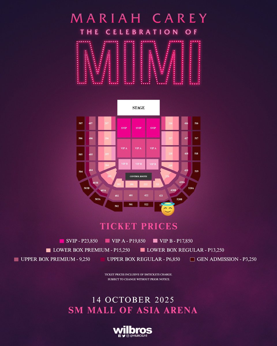 avamontjoy's tweet photo. wts lfb lfs wtb 

- Gen Ad Section 521 (G13-14)
- Adjacent seats
- plus asst. fee of ₱250 each
- already in cart

mariah carey wilbros live in manila general admission selling sell buy buying for sale lf moa arena mall of asia https://t.co/YeVjJbmJ0Y