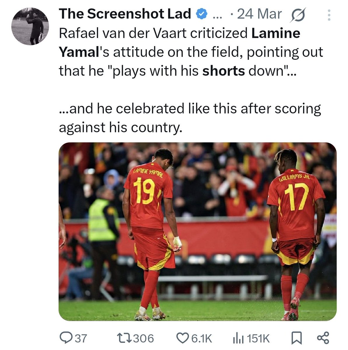 aDmrslan's tweet photo. Hi Lamine Yamal, please undo this trend. It's terrible to young kids. Have seen many photos of young kids play with this now. https://t.co/Xmx4oxtdum