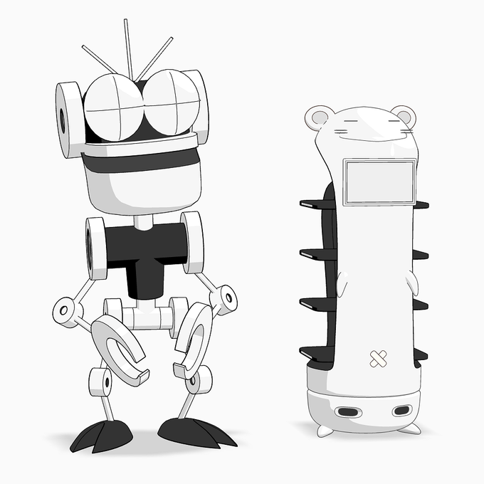 #無言でメカ・サイボーグ・ロボットのイラストを貼る見た人も貼る 