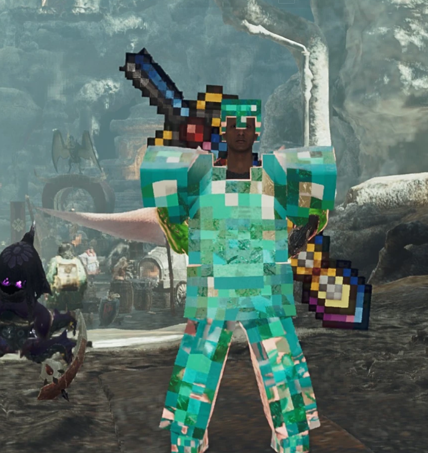 MidnightBoshi's tweet photo. MONSTER HUNTER WILDS MODS HAVE PEAKED https://t.co/XQ5G9m85xM