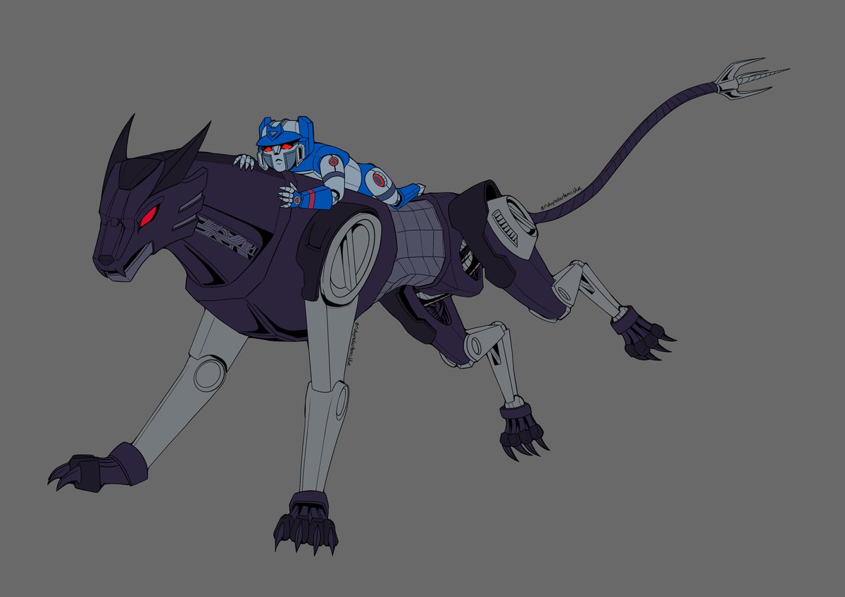 rubyartemisblue's tweet photo. Ravage and her cub Soundwave #maccadams #transformers #sparklings #ravage #soundwave #bitlet https://t.co/Bia4wN2t7T