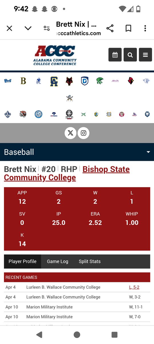 archie_nix's tweet photo. @Baseball_bscc @NixBrett20 
Great complete game and great job Wildcats. https://t.co/RwDgDRo6Sn