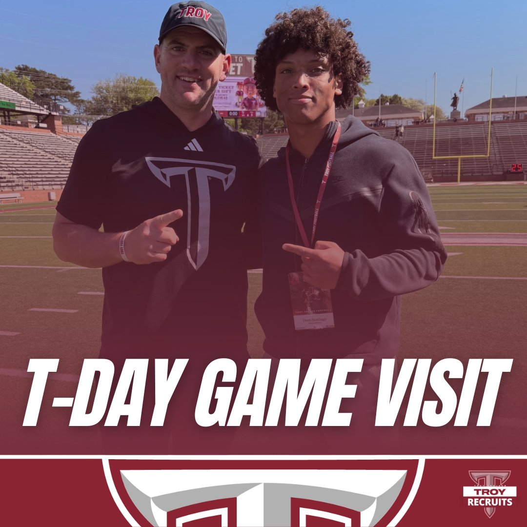 TroyReport (@troy_report) on Twitter photo T-DAY: What an incredible experience today with
<a href="/dom5antiago/">Dom Santiago 2026 RB</a> at <a href="/TroyTrojansFB/">Troy Trojans Football 8x⚔️</a> Spring Game Day! Thanks so much for the invite <a href="/HallTechSports1/">Hall-Tech Sports</a>!
<a href="/TroyRecruiting/">Troy Football Recruiting ⚔️</a> we will be back in June! #troyuniversity #football #prospect #2026 #nextup T-DAY: What an incredible experience today with
<a href="/dom5antiago/">Dom Santiago 2026 RB</a> at <a href="/TroyTrojansFB/">Troy Trojans Football 8x⚔️</a> Spring Game Day! Thanks so much for the invite <a href="/HallTechSports1/">Hall-Tech Sports</a>!
<a href="/TroyRecruiting/">Troy Football Recruiting ⚔️</a> we will be back in June! #troyuniversity #football #prospect #2026 #nextup