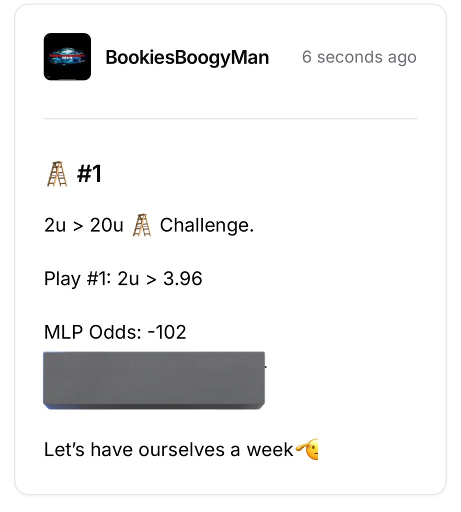 BookiesBoogyMan's tweet photo. 🪜 Play Posted in VIP

250 Likes/RTs and I’ll Post🫡

Join for $15 your first month and get the plays early🤝🏽
https://t.co/ks8upWBUNT https://t.co/Khv5zig91V