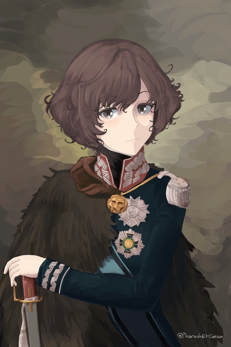 Akiyama Yukari as Prince Józef Antoni Poniatowski, nephew of the last Polish King, Stanisław II August Poniatowski, Minister of War for the Duchy of Warsaw, and Marshal of the Empire.

#garupan
#ガルパン