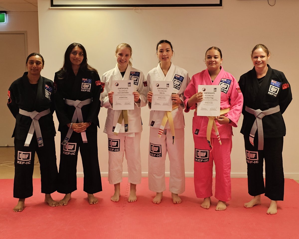 centenaryma's tweet photo. Kyrahlyn earned her KEF-IC (Delta) on 29 Mar 25, giving her a third stripe on her KEF-IC Tan belt. Congratulations Kyrahlyn!!!
#KEF #combativeselfdefence #kineticfighting #MartialArts #centenarycommunitycommittee #martialarts #combative #combativemindset #mountommaneyhub https://t.co/1dizqHSm1Y