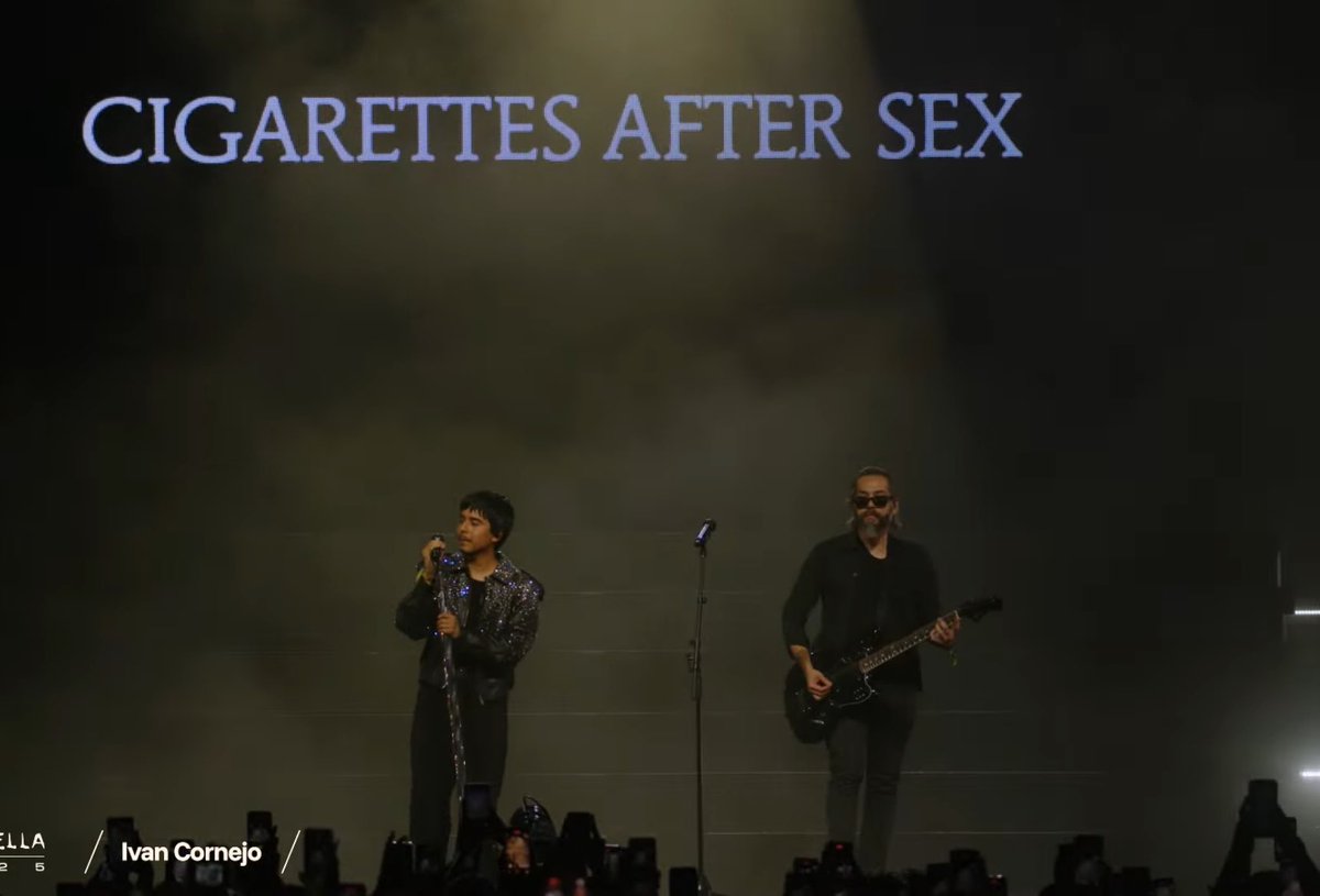 IvanCornejoData's tweet photo. El primero invitado de Ivan Cornejo es Cigarettes After Sex 

#IVANCHELLA
#Coachella2025 
#Coachella https://t.co/yymp3a7bpJ