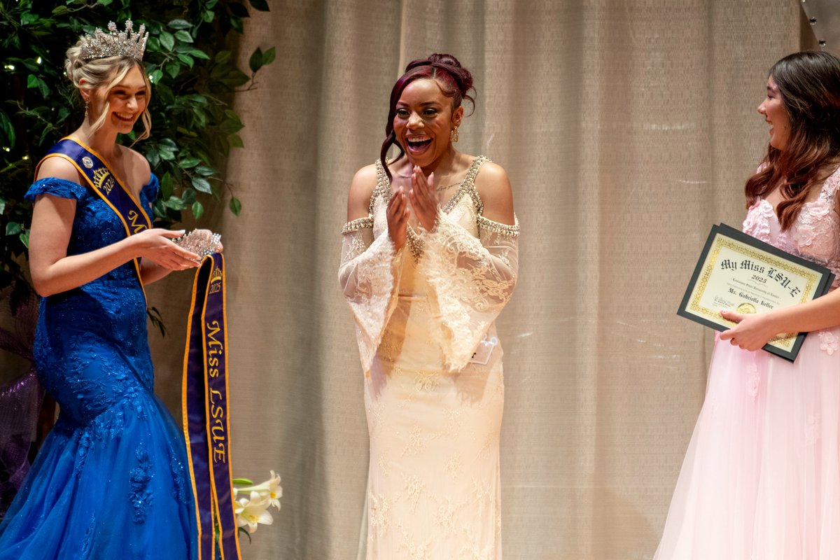 LSUEunice's tweet image. Congratulations to our Miss LSUE 2025, Ameonna Nolan - a freshman from Lafayette. We want to thank all of this year's contestants for being shining examples of our LSUE community!