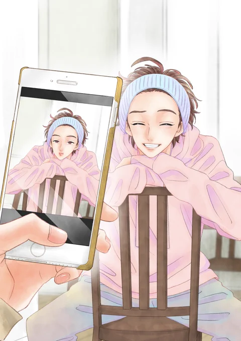 みなさん #別マ はもうチェックしましたか??デート準備の大橋和也くんめちゃかわいかったですね似たような皇太を前に描いたの思い出したのでぺたり#君がトクベツ 