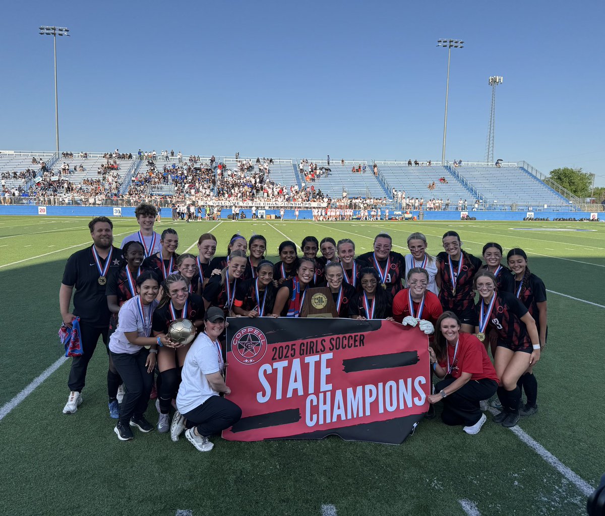 We are Coppell!!! We are Cowgirls!!! We are State Champs!!!💪⚽️🏆